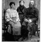 YOINE HERTSOVES (Forman) with his wife, Yokheved, and their daughter Leah. They perished in the pogrom.